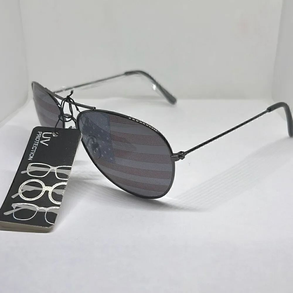 Aviator Patriotic Unisex USA 4th of July Independence Day Sunglasses